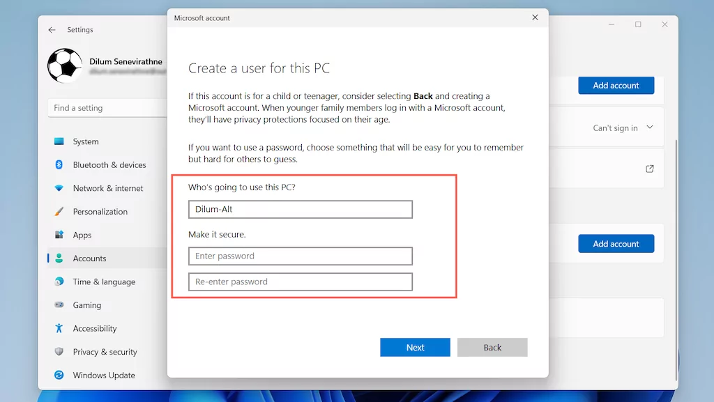 image-211 - Help Desk Geek Cách xóa tài khoản Microsoft khỏi Windows 11 hình 16