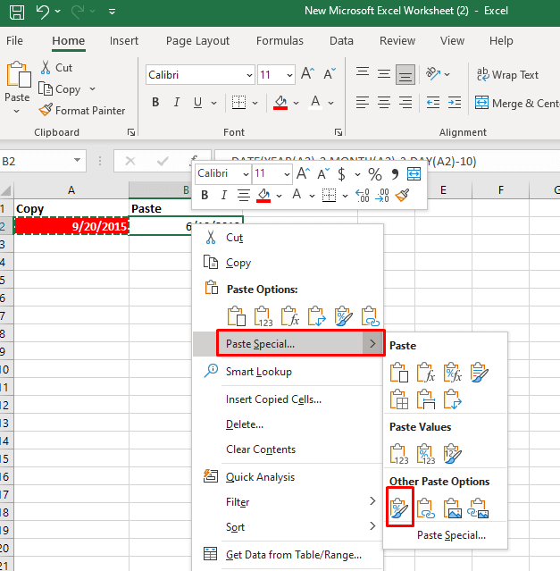 cách sao chép-định dạng ô-trong-microsoft-excel-4-nén - Bộ phận trợ giúp Geek Cách Sao chép Định dạng Ô trong Microsoft Excel hình 4