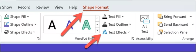 cách làm đường cong văn bản trong microsoft-powerpoint-5-nén - Help Desk Geek Cách làm cong văn bản trong Microsoft PowerPoint hình 5
