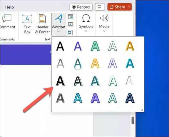 cách làm đường cong văn bản trong microsoft-powerpoint-3-nén - Help Desk Geek Cách làm cong văn bản trong Microsoft PowerPoint hình 3