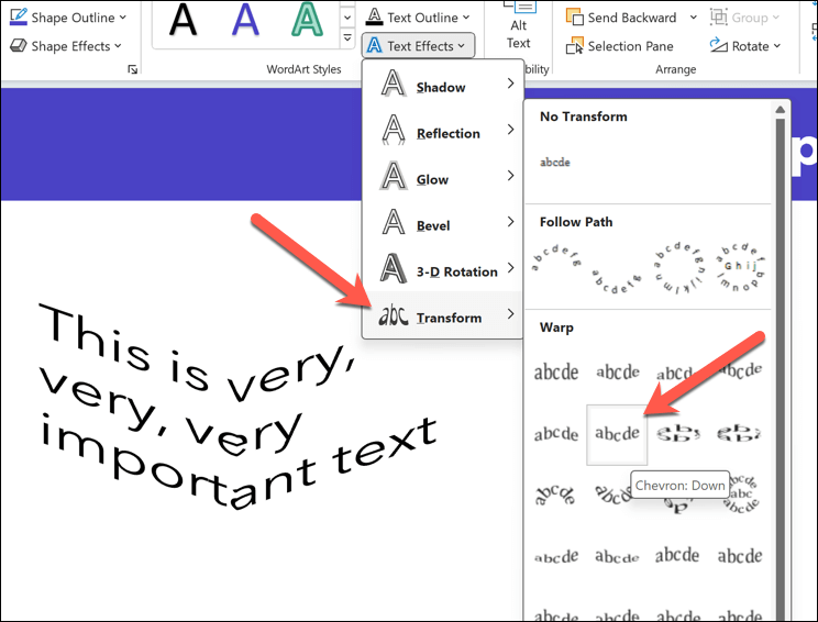 cách làm đường cong văn bản trong microsoft-powerpoint-13-nén - Help Desk Geek Cách làm cong văn bản trong Microsoft PowerPoint hình 13