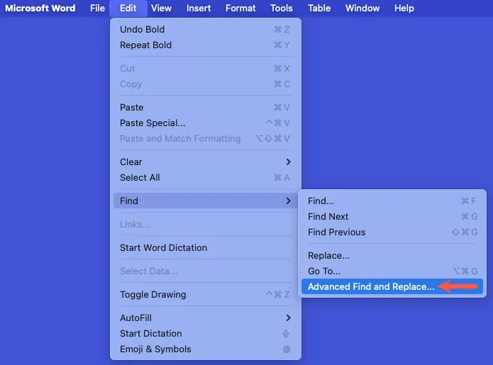 cách tạo chu kỳ-lớn hơn trong microsoft-word-9-nén - Bộ phận trợ giúp Geek tìm và thay thế nâng cao trong word cho mac