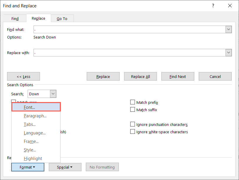 cách tạo chu kỳ-lớn hơn trong microsoft-word-11-nén - Help Desk Geek chọn lệnh phông chữ