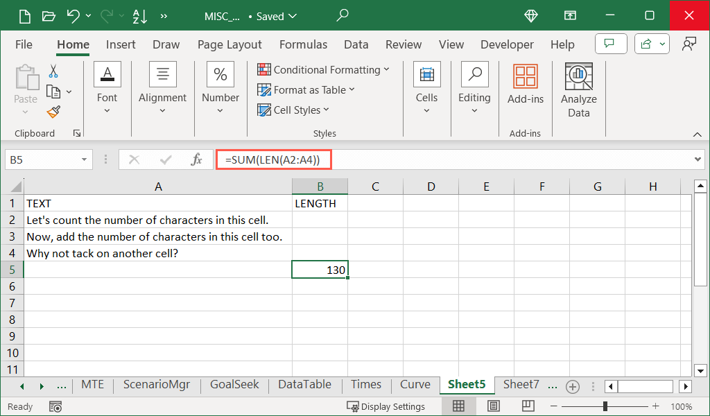 cách đếm-ký tự trong microsoft-excel-cells-3-nén - Help Desk Geek Cách đếm ký tự trong Microsoft Excel Cells hình 4