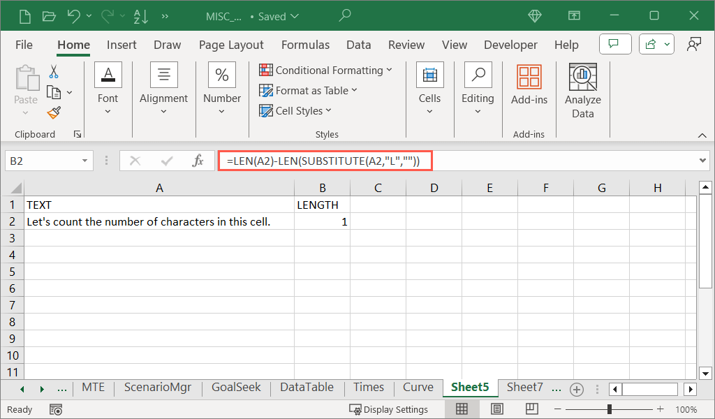 cách đếm ký tự trong microsoft-excel-cells-5 được nén - Help Desk Geek Cách đếm ký tự trong Microsoft Excel Cells hình 6