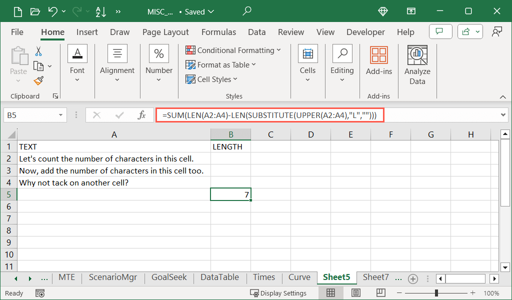 cách đếm ký tự trong microsoft-excel-cells-8-nén - Help Desk Geek Cách Đếm Ký Tự Trong Microsoft Excel Cells Hình 9