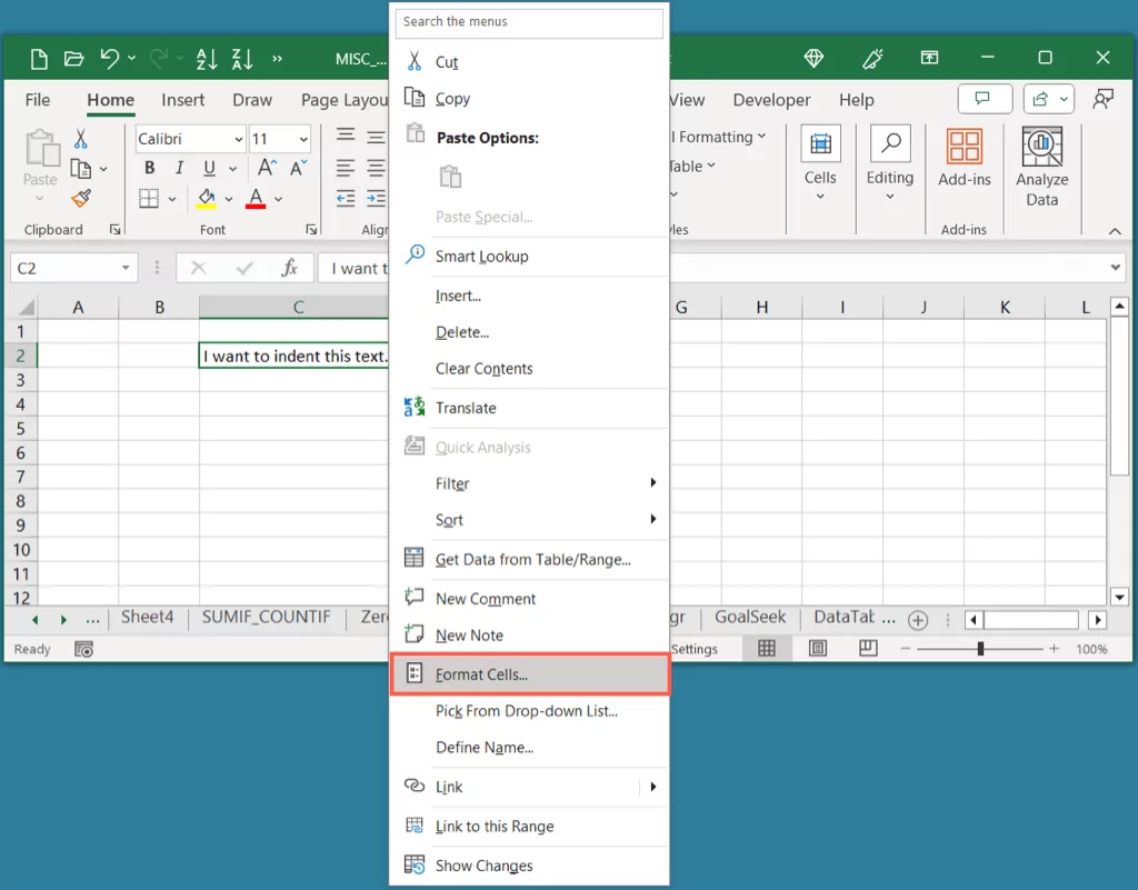 cách thụt lề-cells-in-microsoft-excel-4-nén - Help Desk Geek Cách thụt lề ô trong Microsoft Excel hình 4