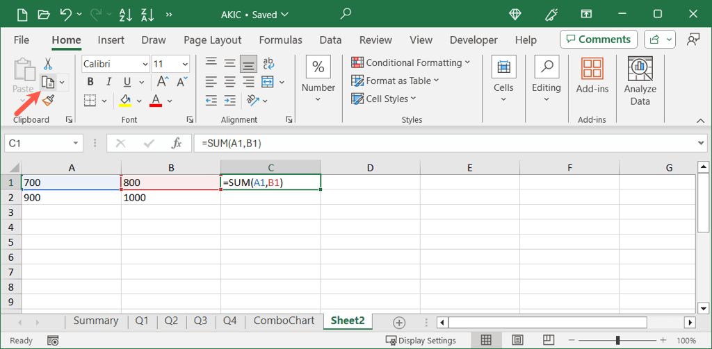 cách sao chép và dán công thức trong Microsoft-Excel-5 được nén - Help Desk Geek Cách Sao chép và Dán Công thức trong Microsoft Excel hình 6