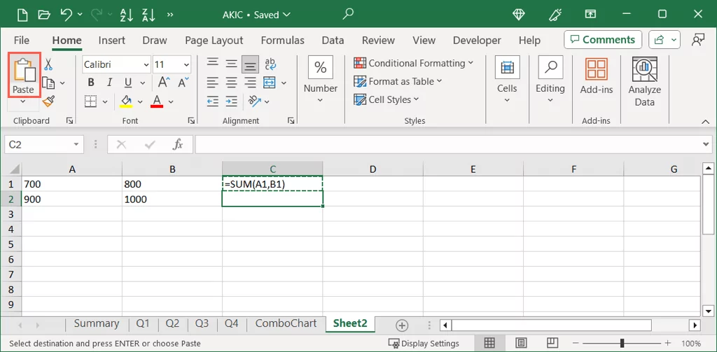 cách sao chép và dán công thức trong Microsoft-Excel-6 được nén - Help Desk Geek Cách Sao chép và Dán Công thức trong Microsoft Excel hình 7
