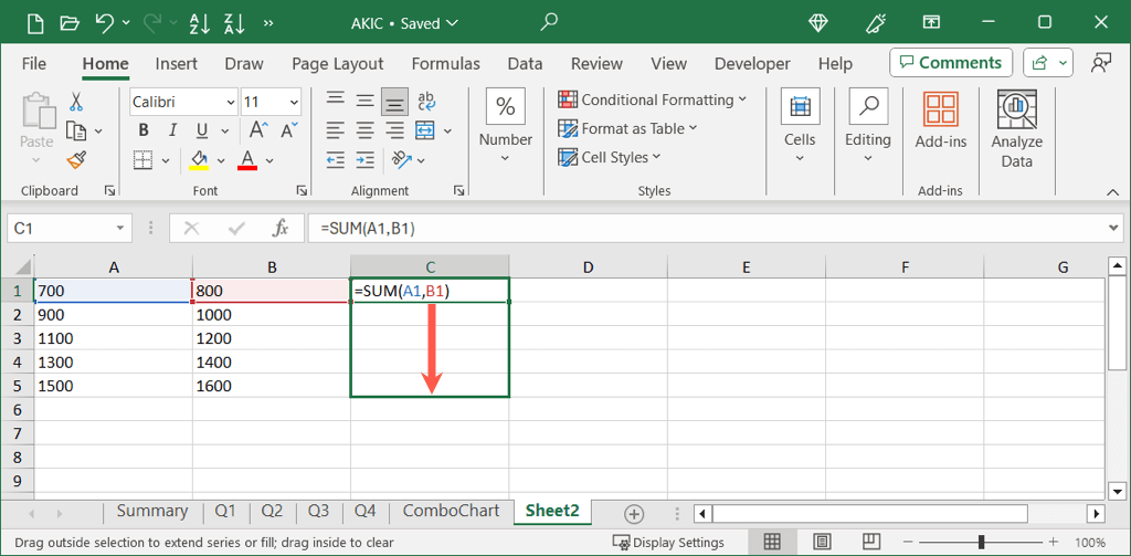 cách sao chép và dán công thức trong Microsoft-Excel-12 được nén - Help Desk Geek Cách Sao chép và Dán Công thức trong Microsoft Excel hình 13
