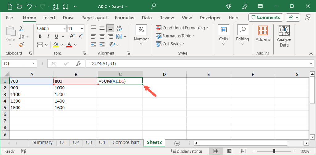 cách sao chép và dán công thức trong Microsoft-Excel-11 được nén - Help Desk Geek Cách Sao chép và Dán Công thức trong Microsoft Excel hình 12