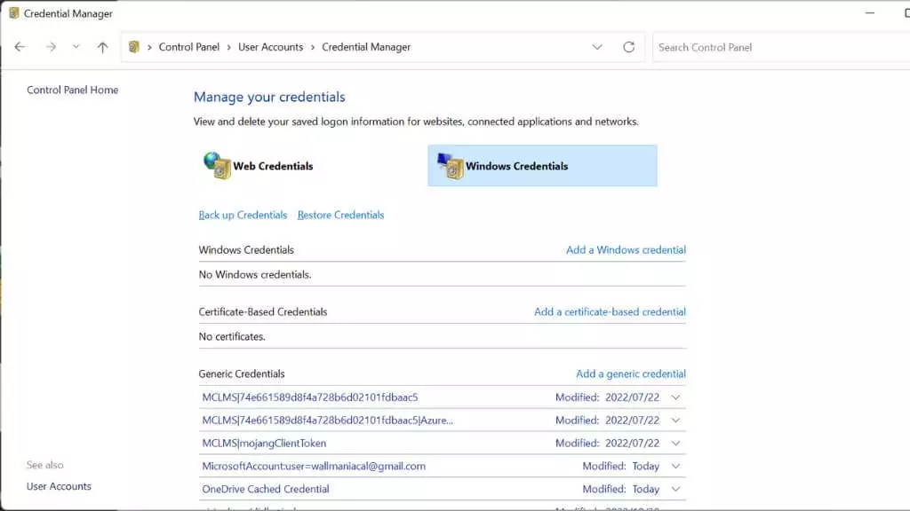 what-is-windows-credential-manager-5-nén - Bộ phận trợ giúp Geek Trình quản lý thông tin xác thực Windows là gì? hình ảnh 5