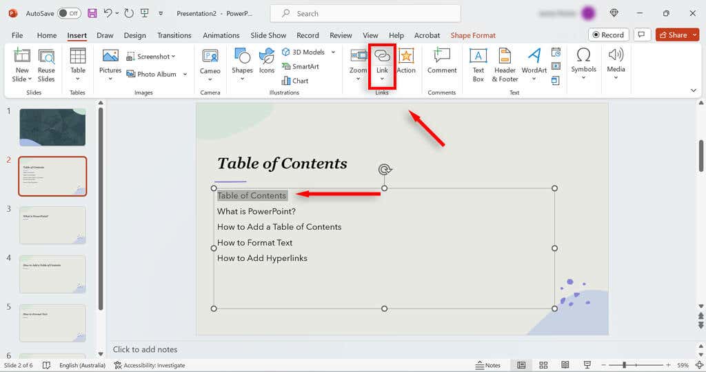 cách tạo bảng nội dung trong powerpoint-9 được nén - Help Desk Geek Cách tạo mục lục trong PowerPoint hình 9