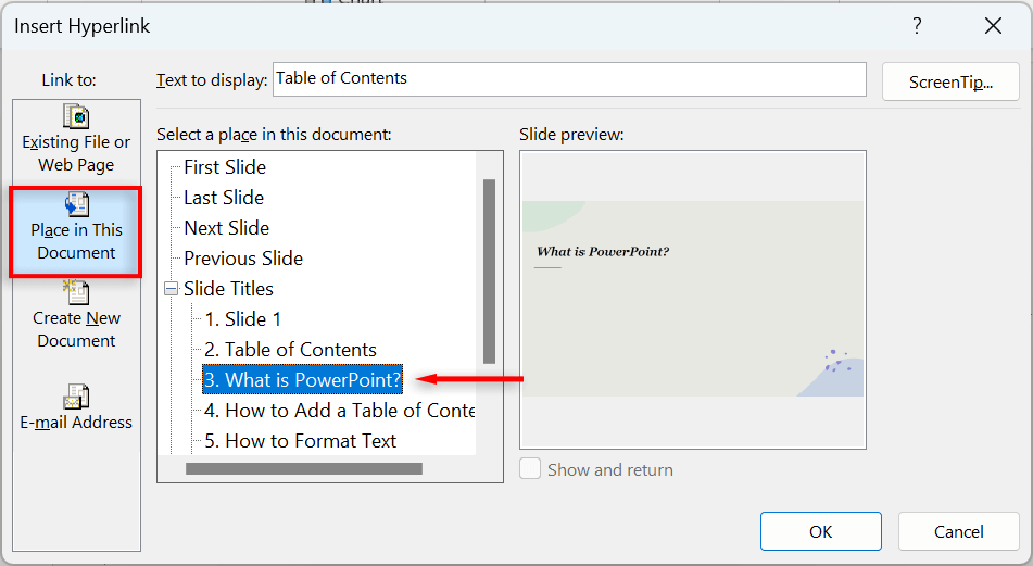 cách tạo bảng nội dung trong powerpoint được nén 10 - Help Desk Geek Cách tạo mục lục trong PowerPoint hình 10