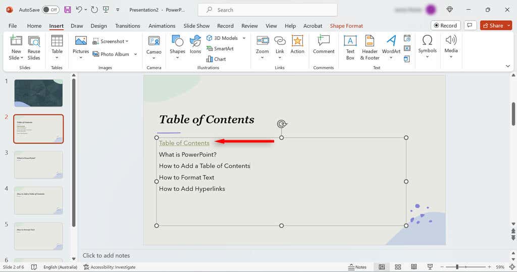 cách tạo bảng nội dung trong powerpoint được nén 11 - Help Desk Geek Cách tạo mục lục trong PowerPoint hình 11