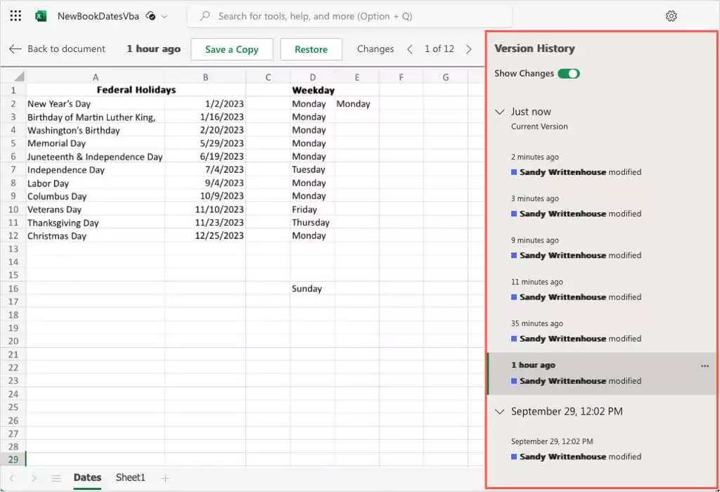 cách xem-excel-files-version-history-and-restore-previous-versions-12-nén - Help Desk Geek Cách xem lịch sử phiên bản tệp Excel (và khôi phục các phiên bản trước) hình 13