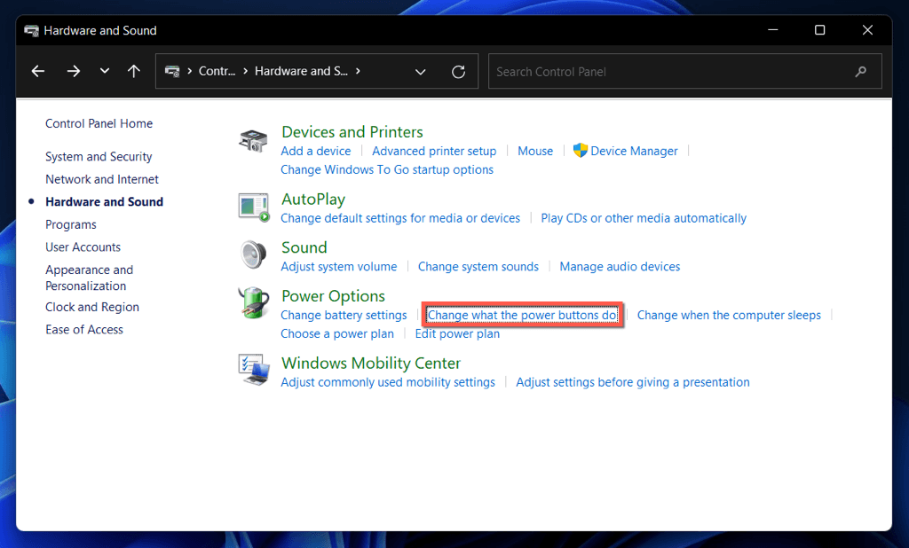cách tắt-khởi động nhanh trong windows-1110 và tại sao bạn nên nén 5 - Help Desk Geek Cách tắt tính năng khởi động nhanh trong Windows 11/10 (Và tại sao bạn nên) hình 5