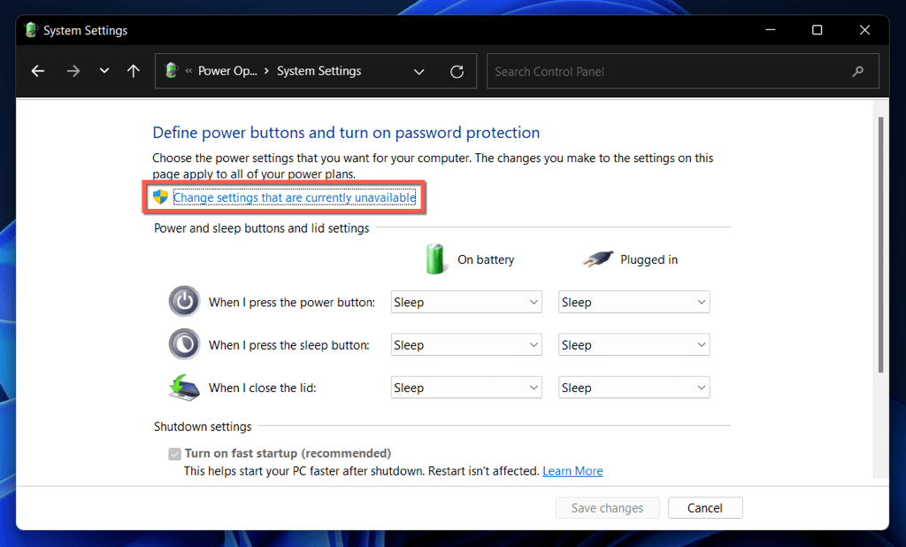 cách tắt-khởi động nhanh trong windows-1110 và tại sao bạn nên nén 6 - Help Desk Geek Cách tắt tính năng khởi động nhanh trong Windows 11/10 (Và tại sao bạn nên) hình 6