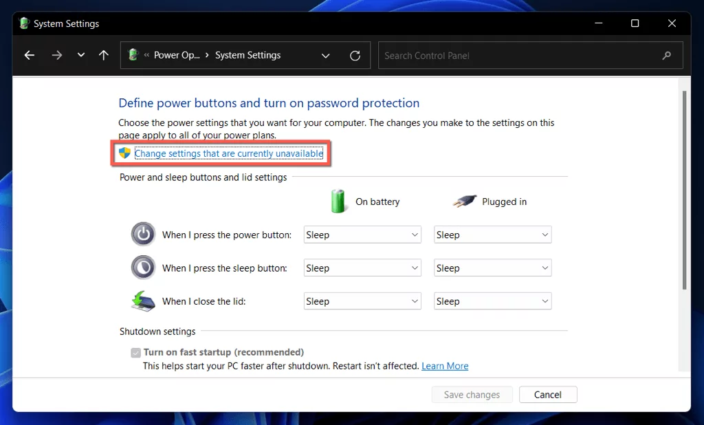 cách tắt-khởi động nhanh trong windows-1110 và tại sao bạn nên nén 6 - Help Desk Geek Cách tắt tính năng khởi động nhanh trong Windows 11/10 (Và tại sao bạn nên) hình 6