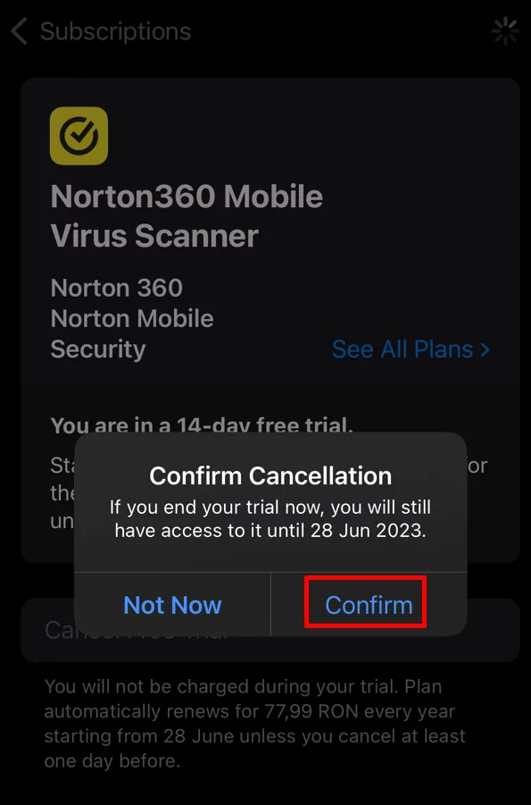 cách hủy-your-norton-antivirus-subscription-12-nén - Mẹo công nghệ trực tuyến Cách hủy đăng ký Norton của tôi trên iPhone hoặc iPad hình 4