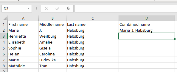 cách kết hợp họ và tên trong microsoft-excel-8 được nén - Help Desk Geek Cách kết hợp họ và tên trong Microsoft Excel hình 8