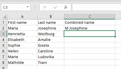 cách kết hợp họ và tên trong microsoft-excel-9 được nén - Help Desk Geek Cách kết hợp họ và tên trong Microsoft Excel hình 9