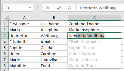 cách kết hợp tên và họ trong microsoft-excel-11 được nén - Help Desk Geek Cách kết hợp họ và tên trong Microsoft Excel hình 11