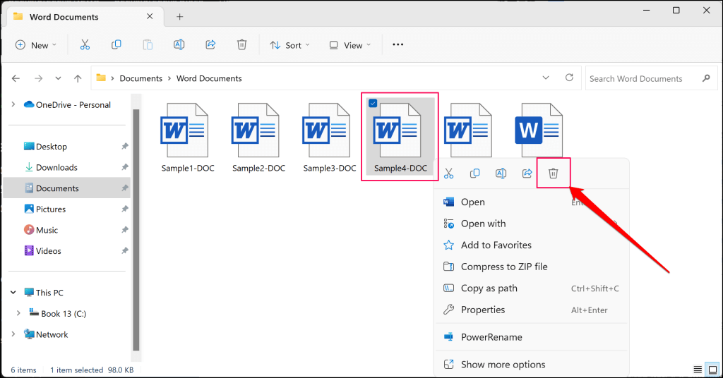 cách xóa-a-microsoft-word-document-or-file-7-nén - Help Desk Geek Cách xóa tài liệu hoặc tệp Microsoft Word 7