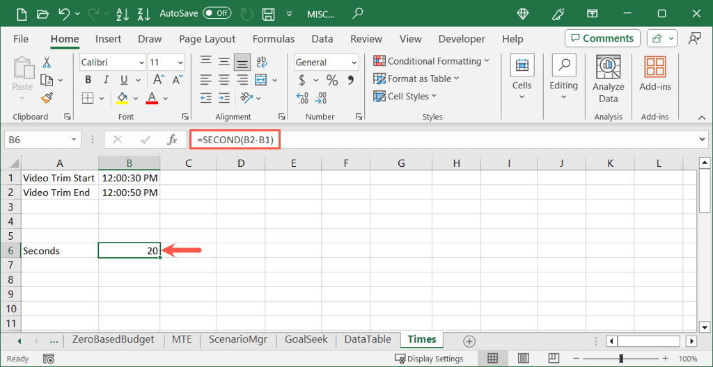 cách tính sự khác biệt giữa hai lần trong microsoft-excel-4 được nén - Help Desk Geek Cách tính chênh lệch giữa hai thời gian trong Microsoft Excel hình 5
