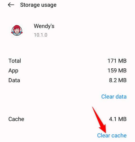 wendys-app-not-working-heres-how-to-fix-it-4-nén - Mẹo kỹ thuật trực tuyến Xóa hình ảnh bộ nhớ đệm ứng dụng của Wendy