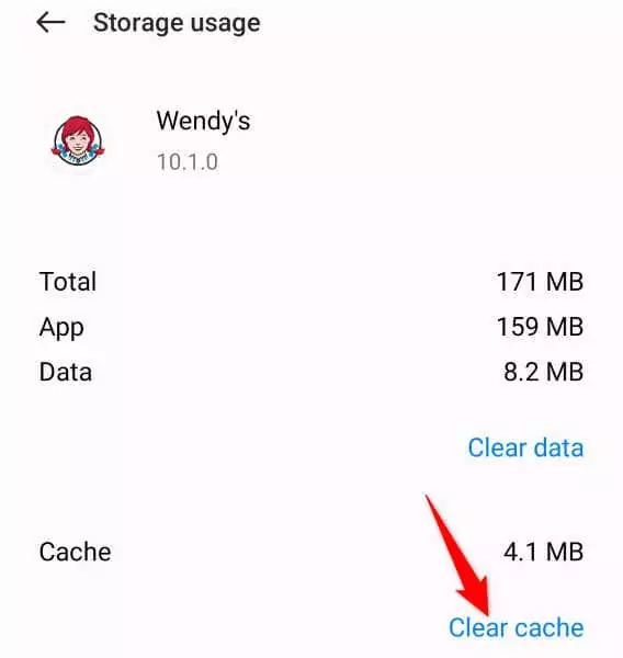 wendys-app-not-working-heres-how-to-fix-it-4-nén - Mẹo kỹ thuật trực tuyến Xóa hình ảnh bộ nhớ đệm ứng dụng của Wendy