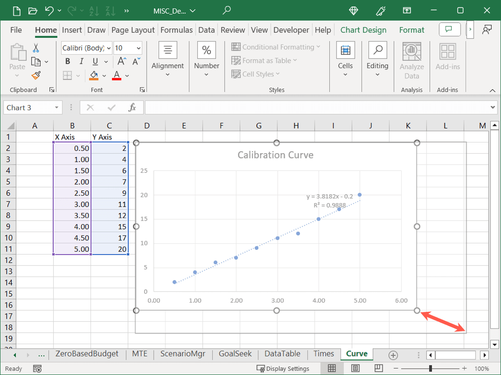 cách tạo-a-calibration-graphcurve-in-microsoft-excel-16-nén - Bộ phận trợ giúp Geek Cách tạo đồ thị/đường cong hiệu chỉnh trong Microsoft Excel hình 17