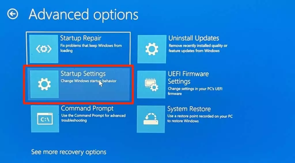 cách sửa lỗi-code-0xc0000185-in-windows-7-nén - Help Desk Geek Tùy chọn nâng cao và chọn Cài đặt khởi động
