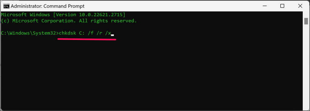 cách sửa lỗi-code-0xc0000185-in-windows-17-nén - Help Desk Geek Gõ chkdsk C: /f /r /x