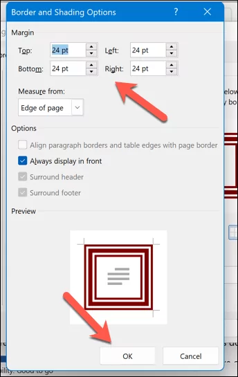 cách thêm-trang trí-biên giới vào microsoft-word-documents-11-nén - Bộ phận trợ giúp Geek Cách thêm viền trang trí vào tài liệu Microsoft Word hình 11