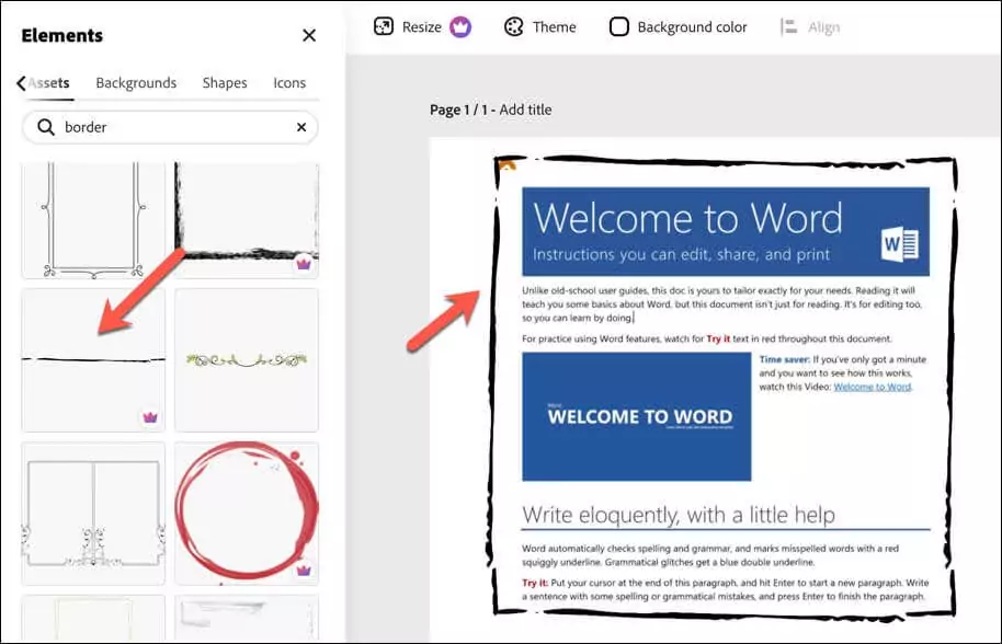 cách thêm-trang trí-biên giới vào microsoft-word-documents-15-nén - Bộ phận trợ giúp Geek Cách thêm viền trang trí vào tài liệu Microsoft Word hình 15