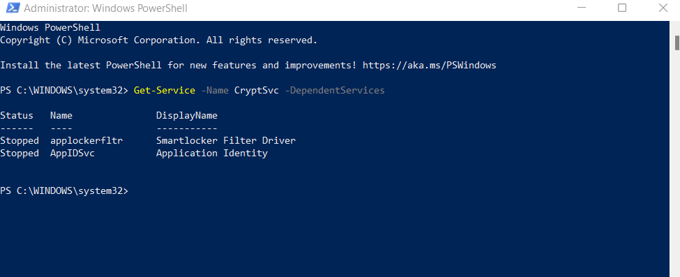 12-Phụ thuộc-Dịch vụ - Help Desk Geek Cách liệt kê tất cả các dịch vụ của Windows bằng PowerShell hoặc dòng lệnh hình 13