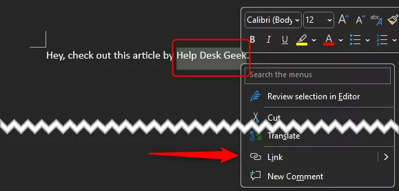 cách đổi tên-a-hyperlink-in-microsoft-word-documents-5-nén - Help Desk Geek Chọn văn bản và nhấp chuột phải và chọn Insert - Link
