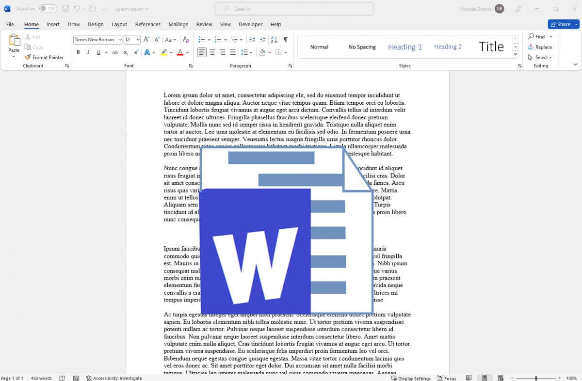 cách khóa một hình ảnh trong Microsoft-Word-1 được nén - Help Desk Geek Cách khóa hình ảnh trong Microsoft Word image 1