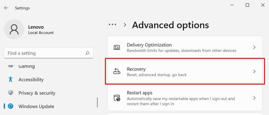 image-57 - Help Desk Geek Cách khôi phục cài đặt gốc Windows 11 hình 4
