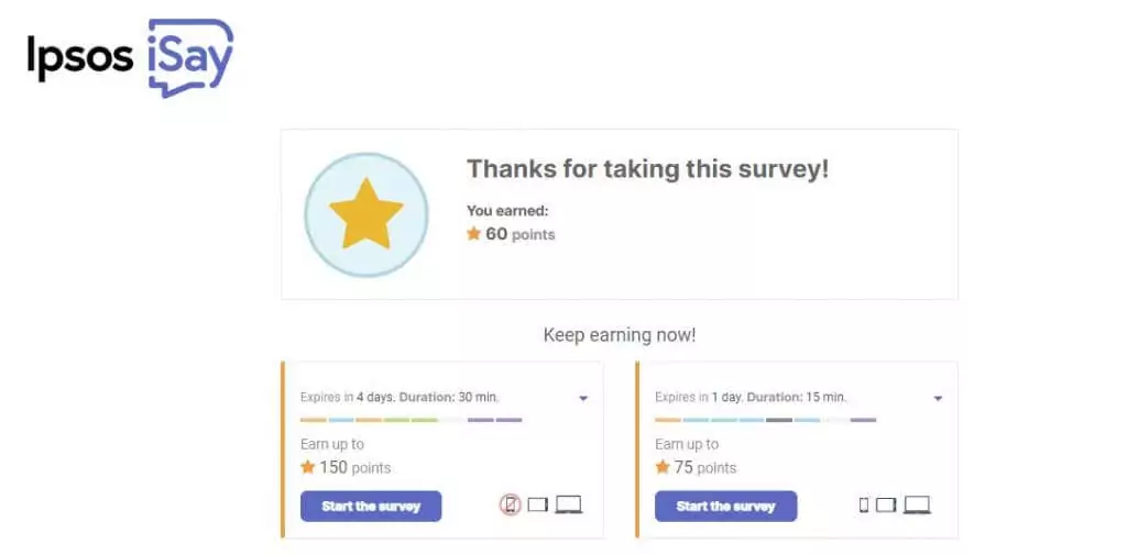 1-ipsos-khảo sát - Mẹo công nghệ trực tuyến Tham gia khảo sát: Hình ảnh Phần thưởng nhỏ tốn ít công sức