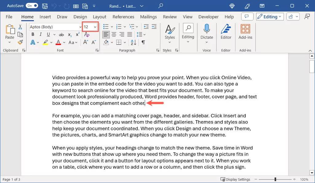 cách làm-thời gian-lớn hơn trong microsoft-word-1-nén - Bộ phận trợ giúp Geek chọn cỡ chữ trong microsoft word