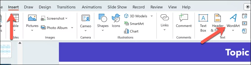 cách làm đường cong văn bản trong microsoft-powerpoint-2-nén - Help Desk Geek Cách làm cong văn bản trong Microsoft PowerPoint hình 2