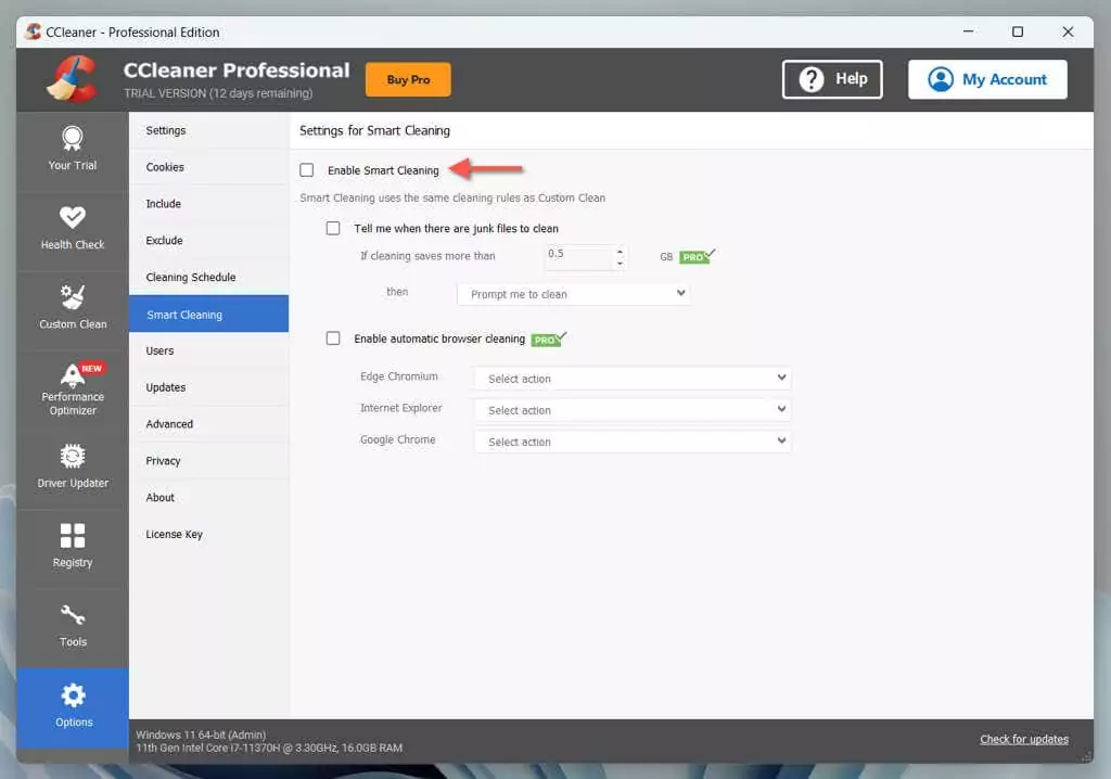 cách dừng-ccleaner-từ-bắt đầu-tự động-trong-windows-2-nén - Help Desk Geek Kích hoạt Smart Cleaning trong cccleaner