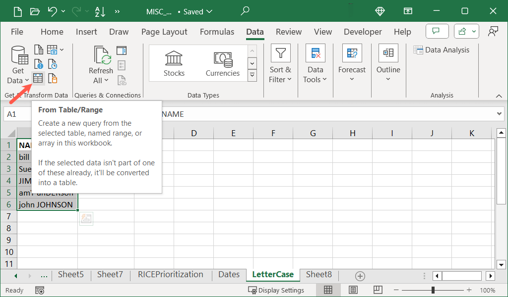 cách sử dụng-power-query-in-microsoft-excel-to-edit-text-1-nén - Help Desk Geek Cách sử dụng Power Query trong Microsoft Excel để chỉnh sửa hình ảnh văn bản 1