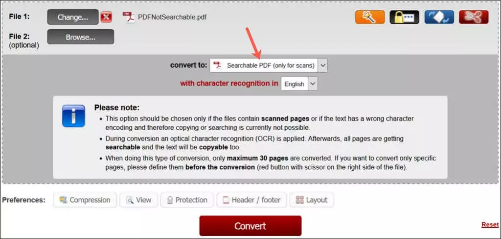 cách tạo-pdf-searchable-7-nén - Mẹo kỹ thuật trực tuyến Hình ảnh trực tuyến2PDF 2