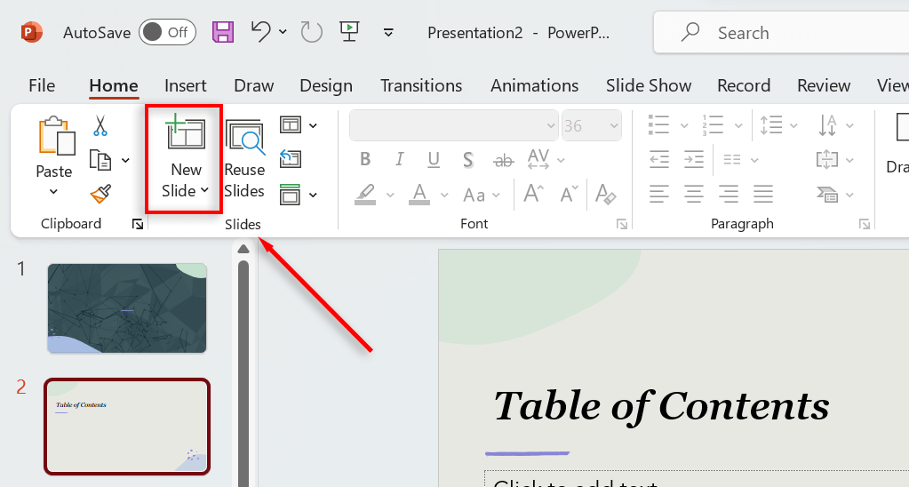 cách tạo bảng nội dung trong powerpoint-2 được nén - Help Desk Geek Cách tạo mục lục trong PowerPoint hình 2