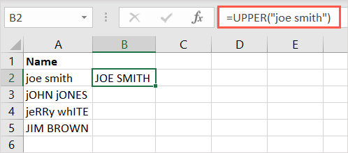 cách thay đổi văn bản-case-in-excel-1-nén - Help Desk Geek Cách Đổi Chữ Hoa Trong Excel Hình 2