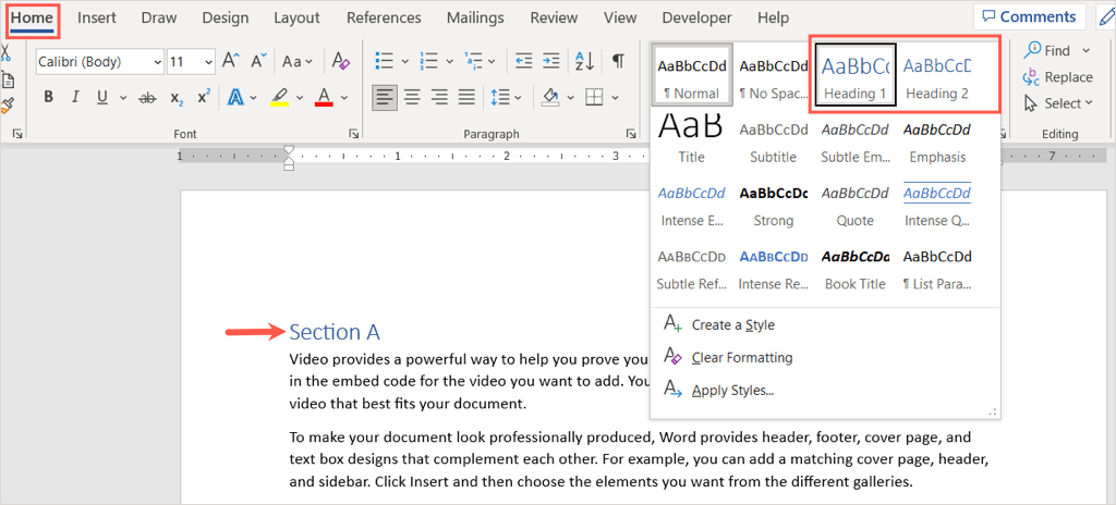 cách thêm một tiêu đề vào một Microsoft Word-tài liệu-1 được nén - Help Desk Geek Cách thêm tiêu đề vào tài liệu Microsoft Word image 2