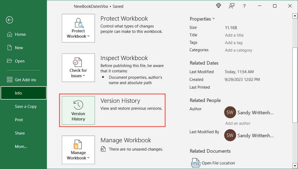 cách xem-excel-files-version-history-and-restore-previous-versions-5-nén - Help Desk Geek Cách xem lịch sử phiên bản tệp Excel (và khôi phục các phiên bản trước) hình 6